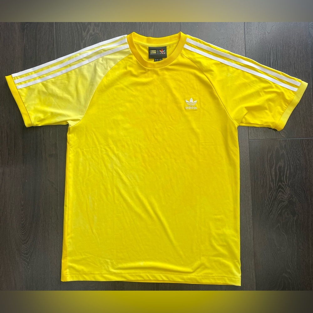 Adidas Men’s Yellow Trefoil Athletic Jersey